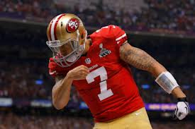 Colin Kaepernick scores on a 15-yard touchdown run to bring the 49ers to within two points of the Ravens. 